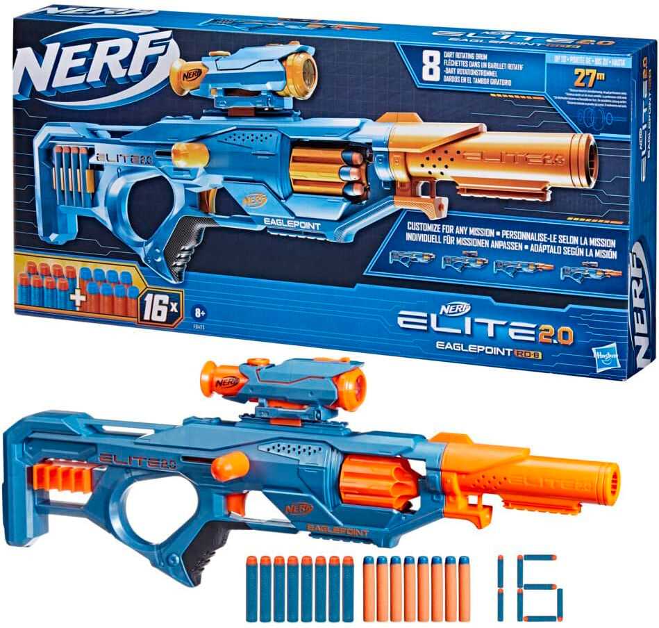 NERF Elite 2.0 šautuvas EAGLEPOINT RD 8