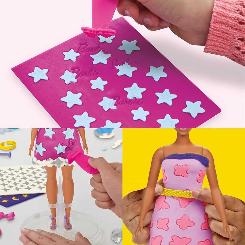 Hasbro „Play-Doh Barbie Papuošalai ir brangakmeniai, papildai modeliavimo masės rinkiniui“