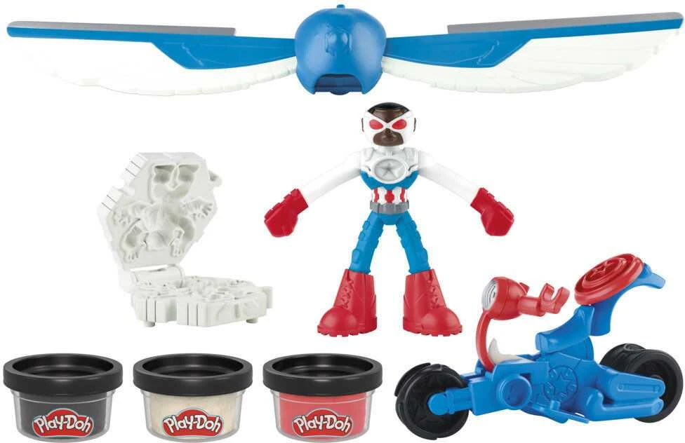 Hasbro PLAY-DOH Kapitono Amerikos moto-slicer rinkinys, G05555L0