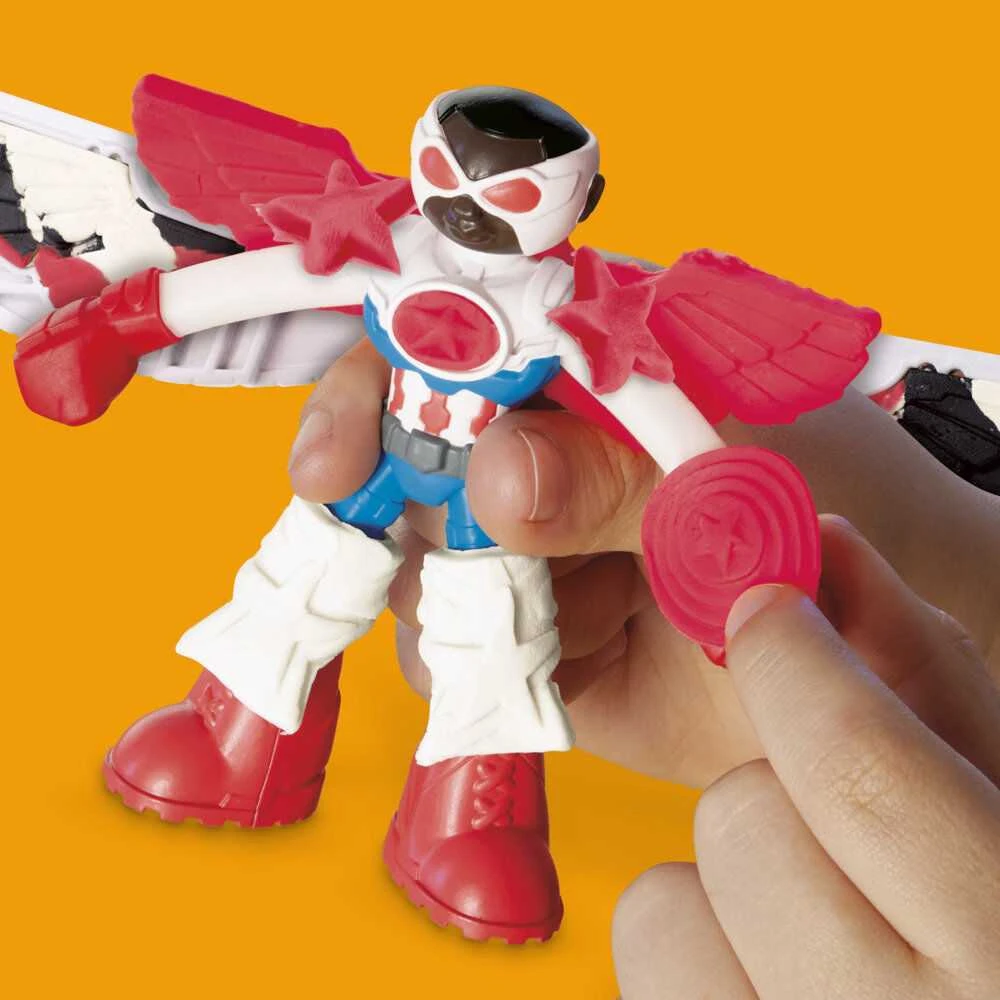 Hasbro PLAY-DOH Kapitono Amerikos moto-slicer rinkinys, G05555L0