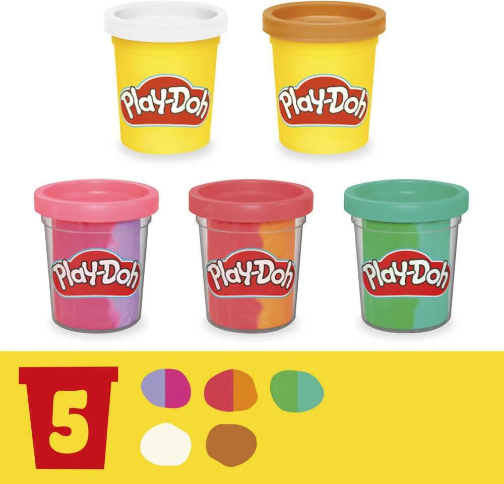 Modeliavimo rinkinys vaikams PLAY DOH Vaivorykštės ledai