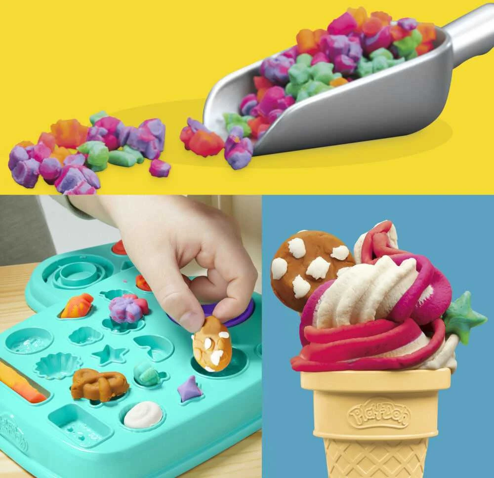 Modeliavimo rinkinys vaikams PLAY DOH Vaivorykštės ledai