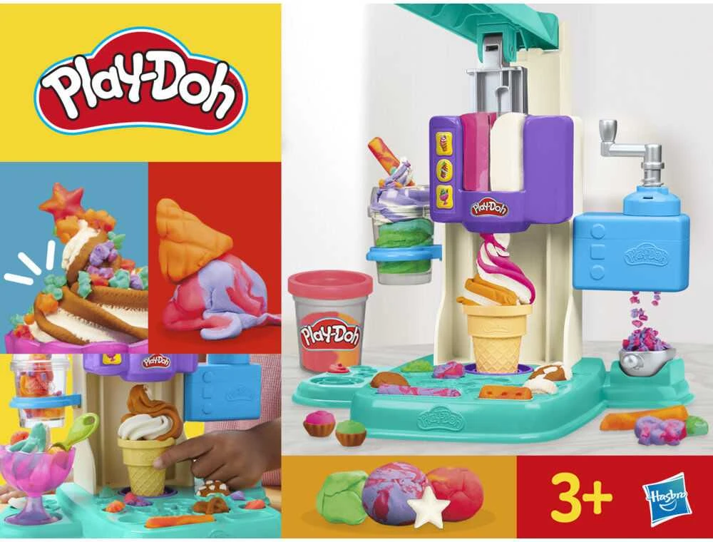 Modeliavimo rinkinys vaikams PLAY DOH Vaivorykštės ledai