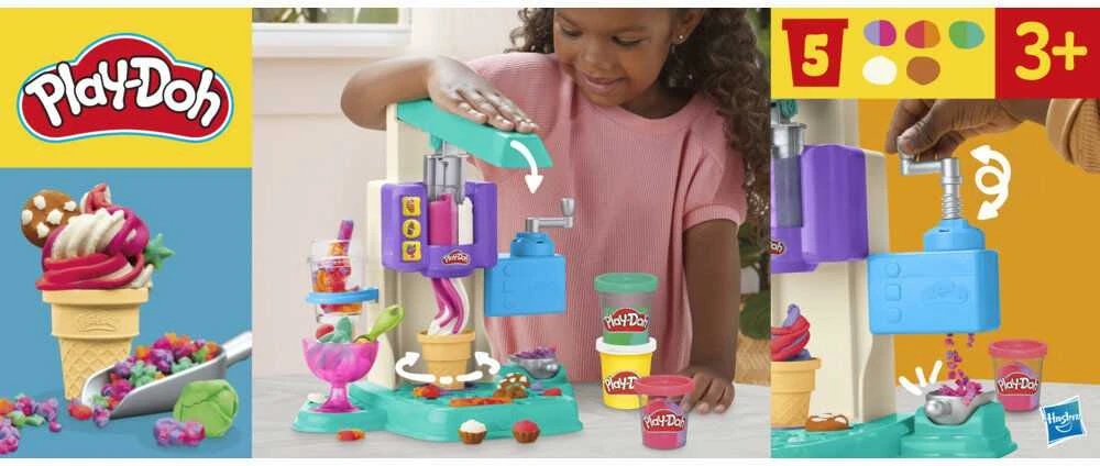 Modeliavimo rinkinys vaikams PLAY DOH Vaivorykštės ledai