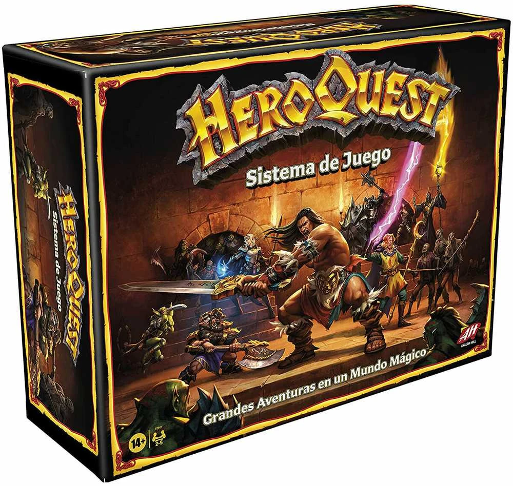 Hasbro Spanish Avalon Hill Dungeon Adventures HeroQuest board game