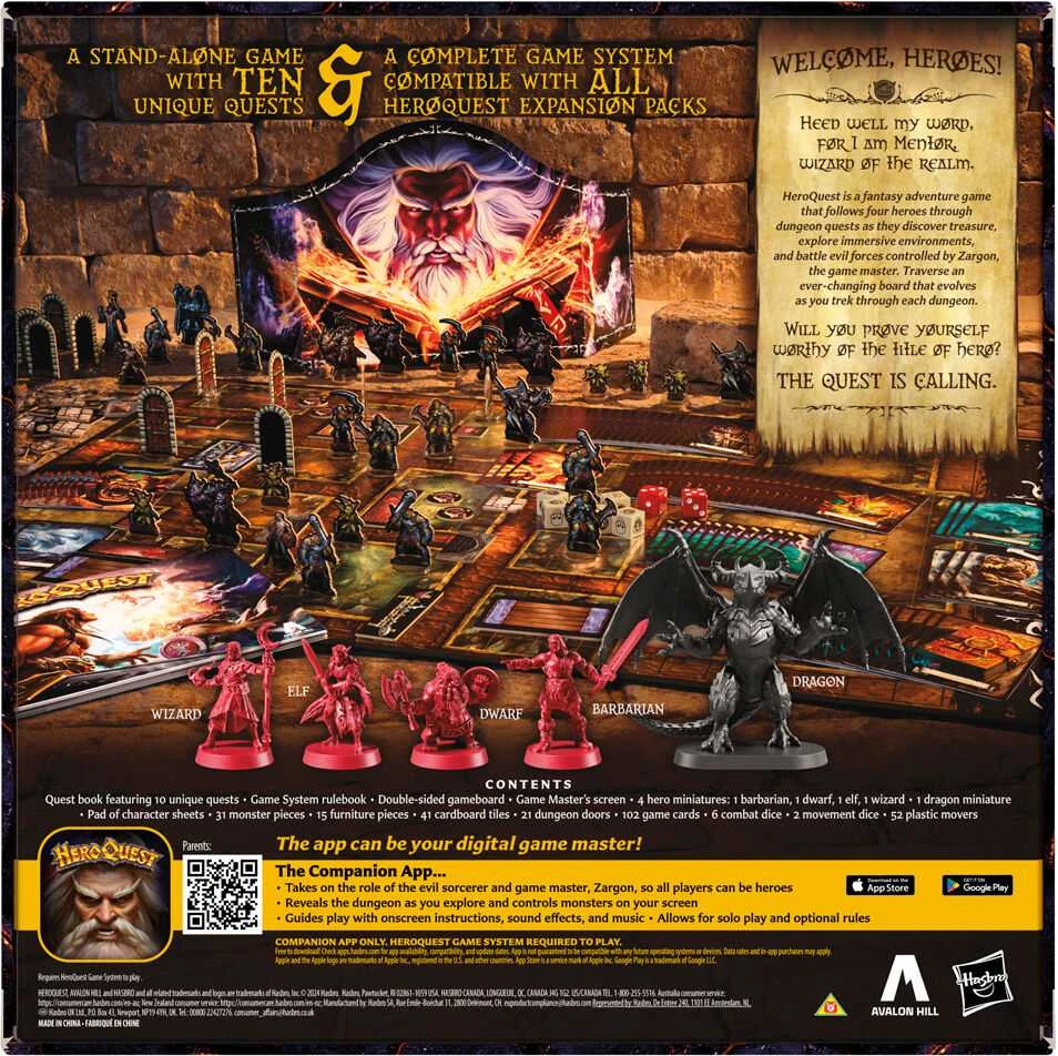 Hasbro Spanish Hero Quest First Light board game