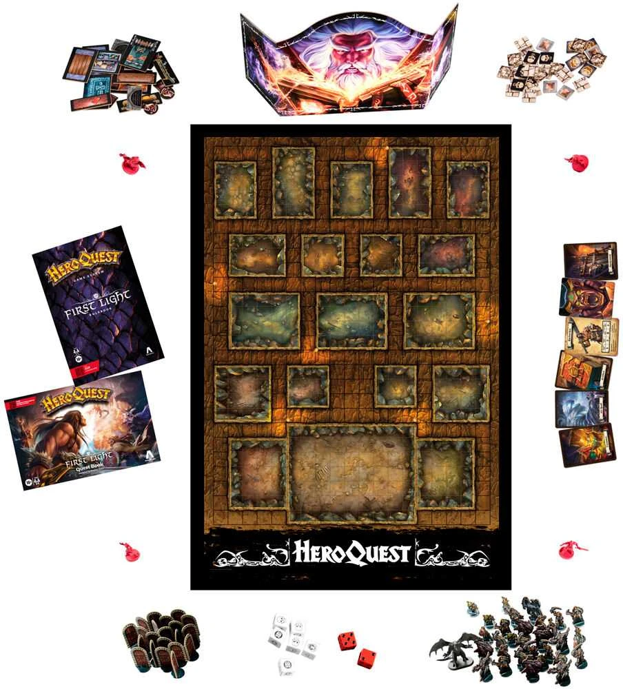 Hasbro Spanish Hero Quest First Light board game