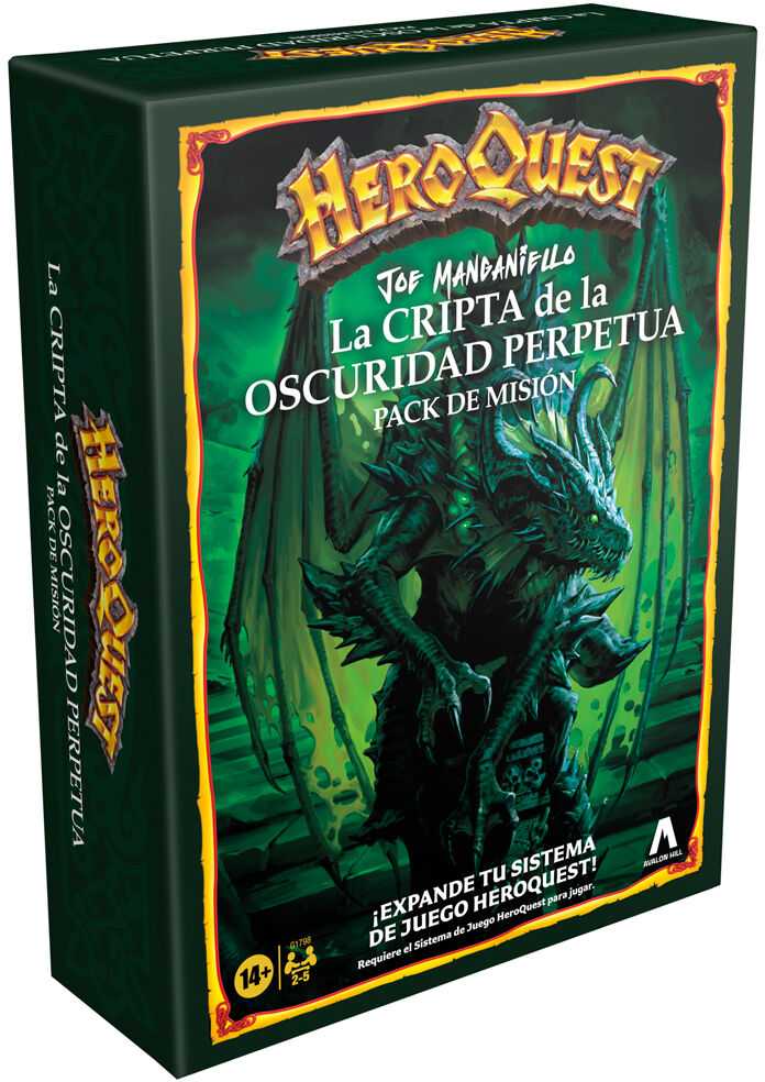 Hasbro Spanish HeroQuest The Crypt of Darkness Expansion Board game