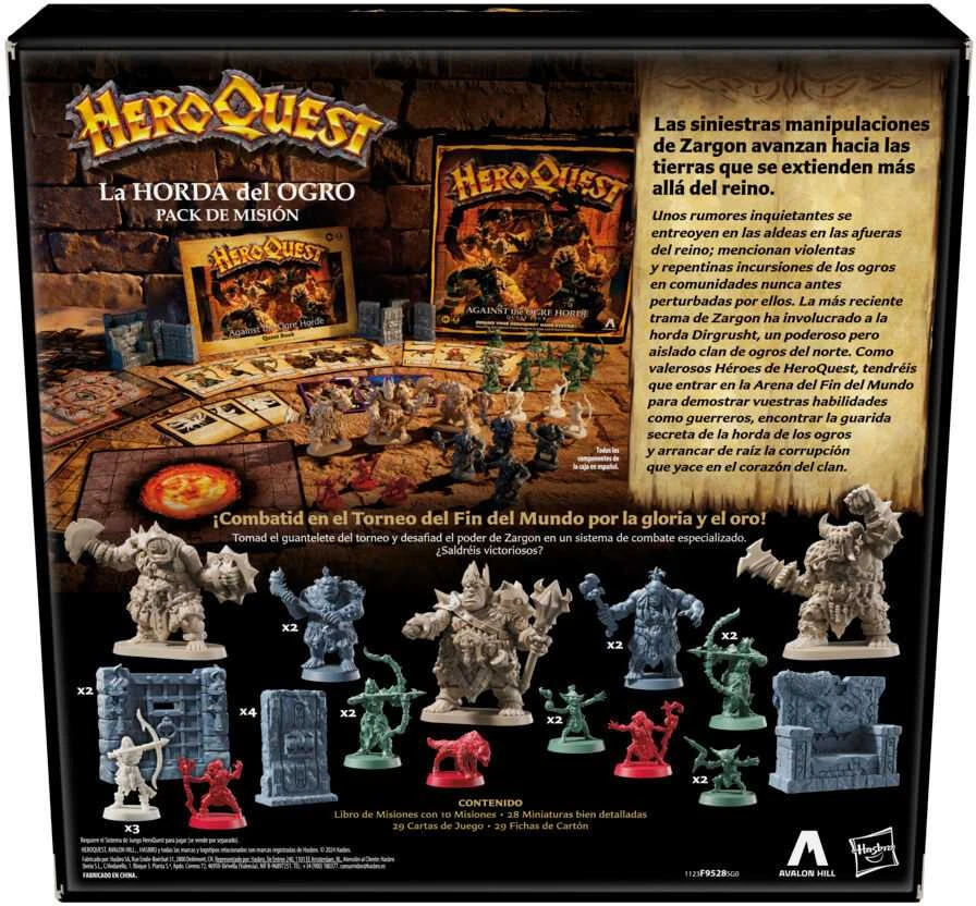 Hasbro Spanish Heroquest The Ogre Horde expansion board game