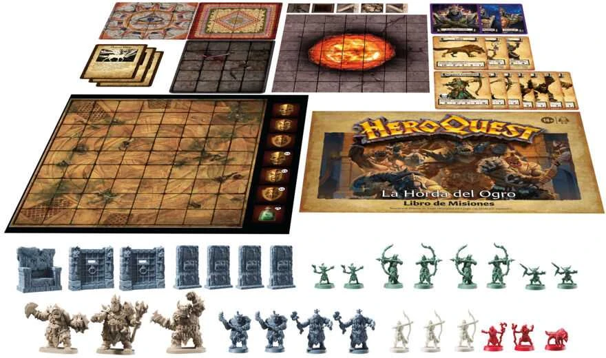 Hasbro Spanish Heroquest The Ogre Horde expansion board game