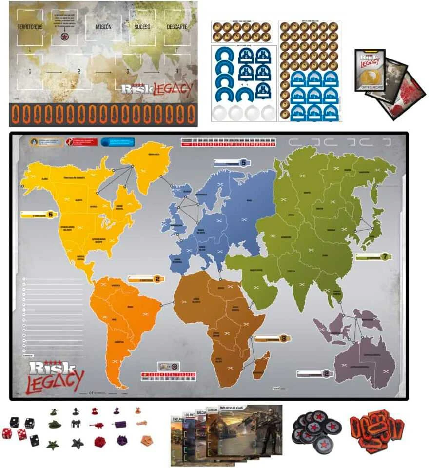 Hasbro Spanish Risk Legacy board game