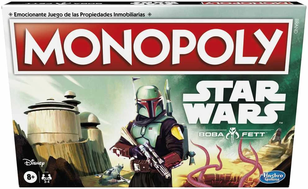 Hasbro Spanish Star Wars Boba Fett Monopoly game