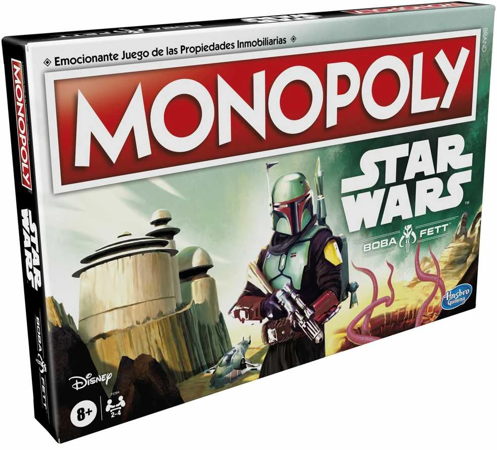 Hasbro Spanish Star Wars Boba Fett Monopoly game