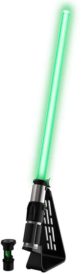 „Hasbro Yoda“ elektroninis šviesos kardas „Force FX Elite“ su šviesos diodais ir aukščiausios kokybės garso efektais, 14 metų ir vyresni, „Žvaigždžių karai“ Juodas serija
