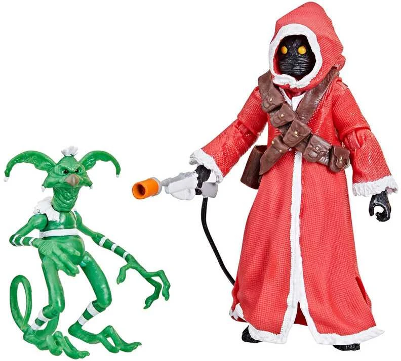 Hasbro Star Wars Jawa & Salacious B. Crumb Holiday Edition figures 15-10cm