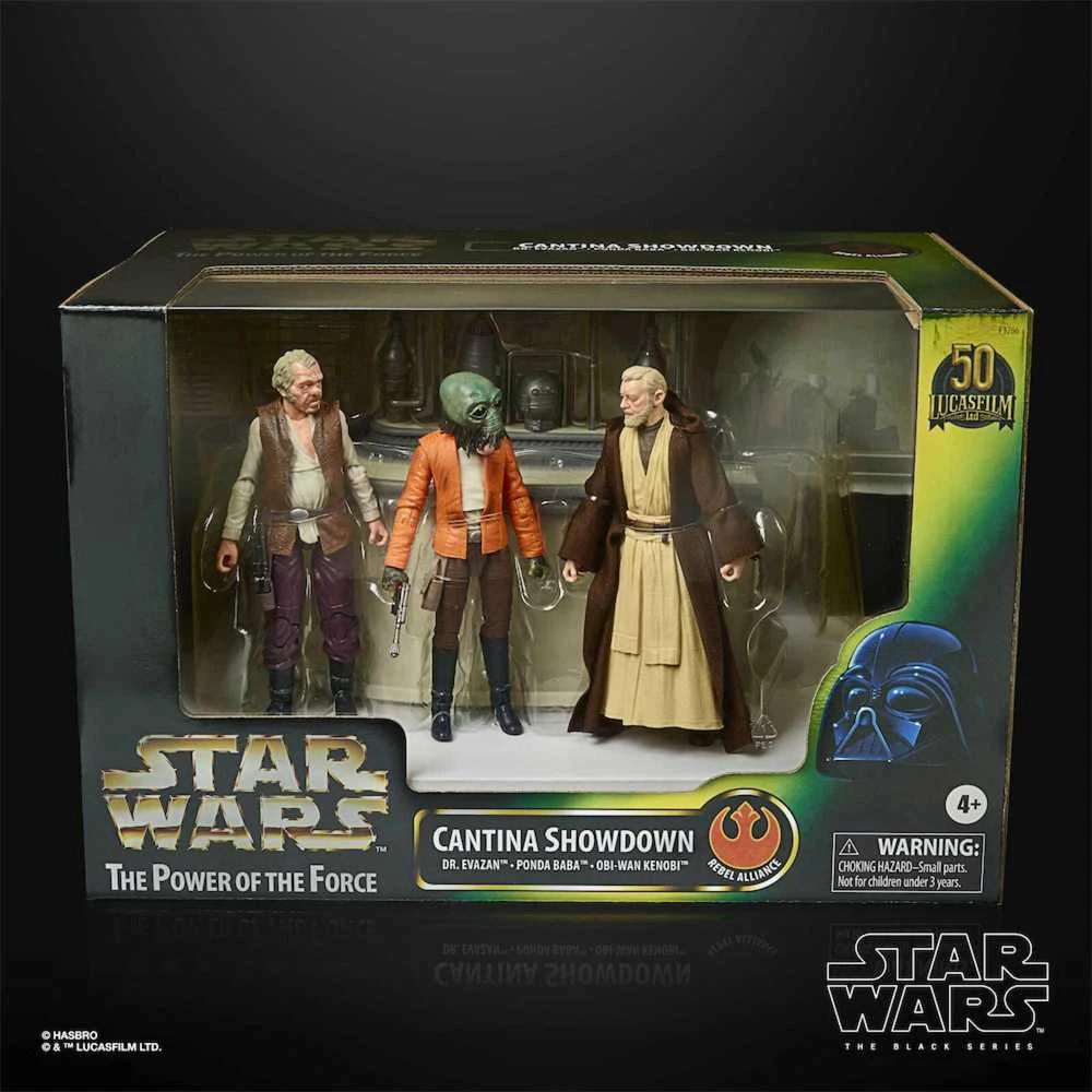 Hasbro Star Wars Juodas Series The Power Of The Force Cantina Showdown pack figure 15cm