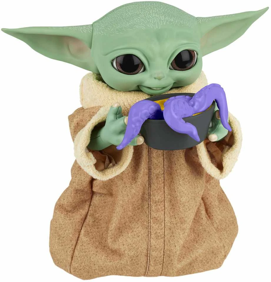 Hasbro Star Žvaigždžių karų SW interaktyvus žaislas Galaktikos užkandžių Grogu 23,5 cm