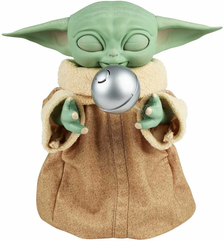 Hasbro Star Žvaigždžių karų SW interaktyvus žaislas Galaktikos užkandžių Grogu 23,5 cm