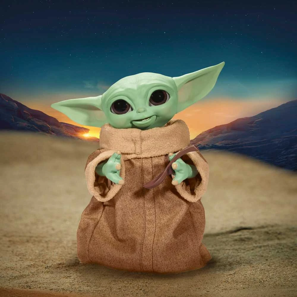 Hasbro Star Žvaigždžių karų SW interaktyvus žaislas Galaktikos užkandžių Grogu 23,5 cm