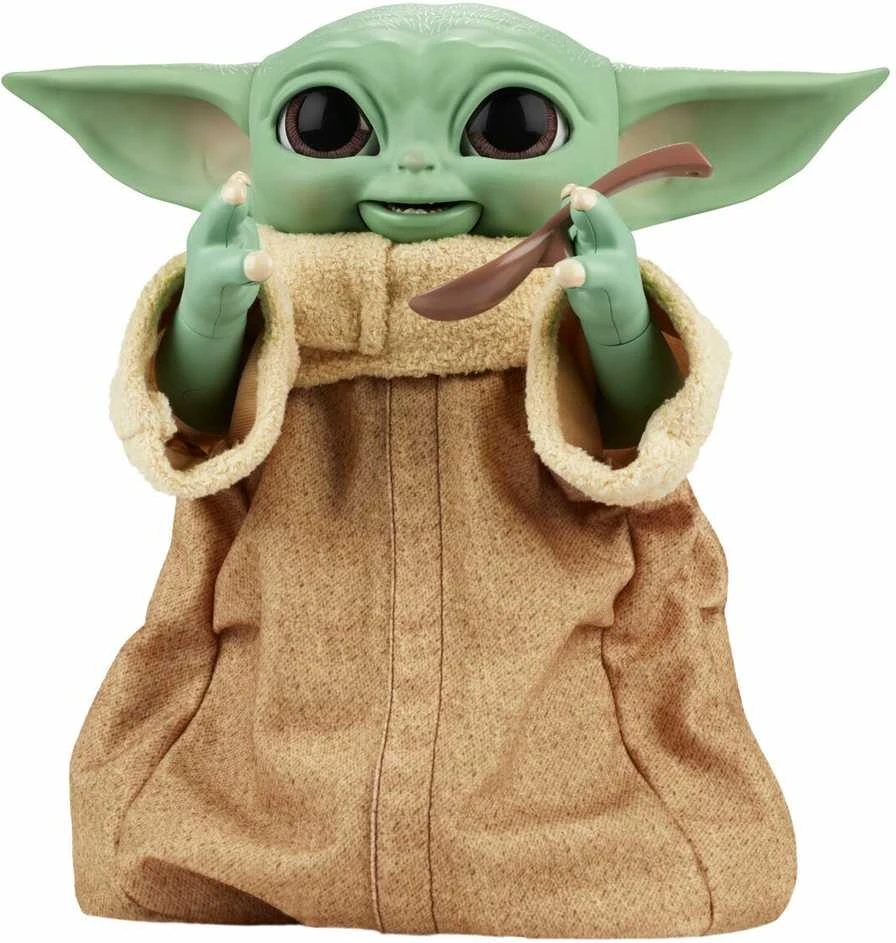 Hasbro Star Žvaigždžių karų SW interaktyvus žaislas Galaktikos užkandžių Grogu 23,5 cm