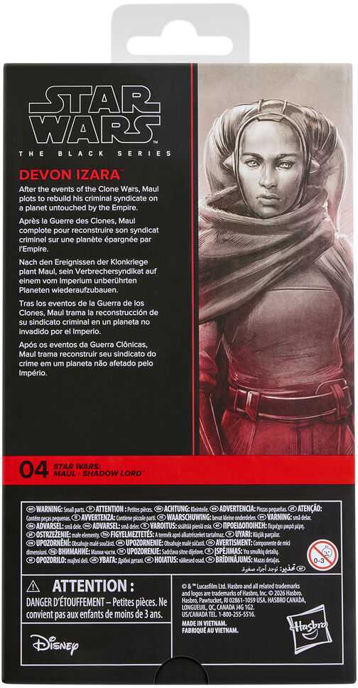 Hasbro Star Wars Maul Shadow Lord Devon Izara figure 15cm