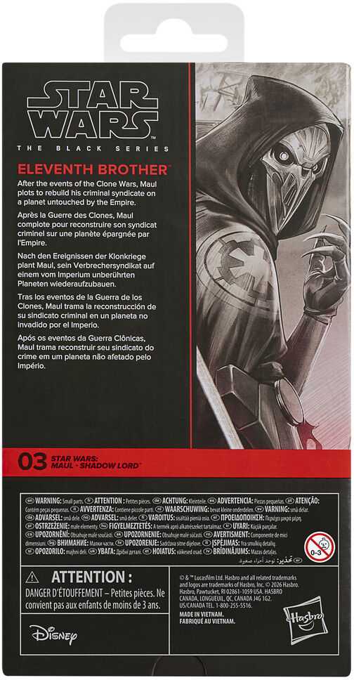 Hasbro Star Wars Maul Shadow Lord Eleventh Brother figure 15cm