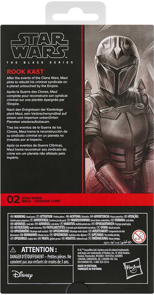 Hasbro Star Wars Maul Shadow Lord Rook Kast figure 15cm