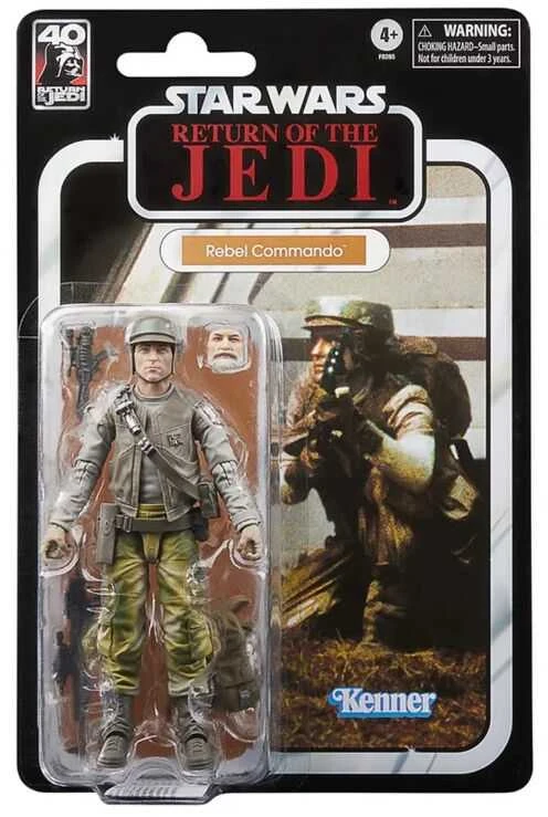 Hasbro Star Wars Return of the Jedi 40th Anniversary Rebel Commando figure 15cm