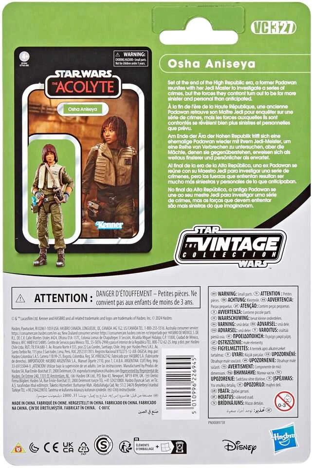 Hasbro Star Wars The Acolyte Osha Aniseya figure 9,5cm