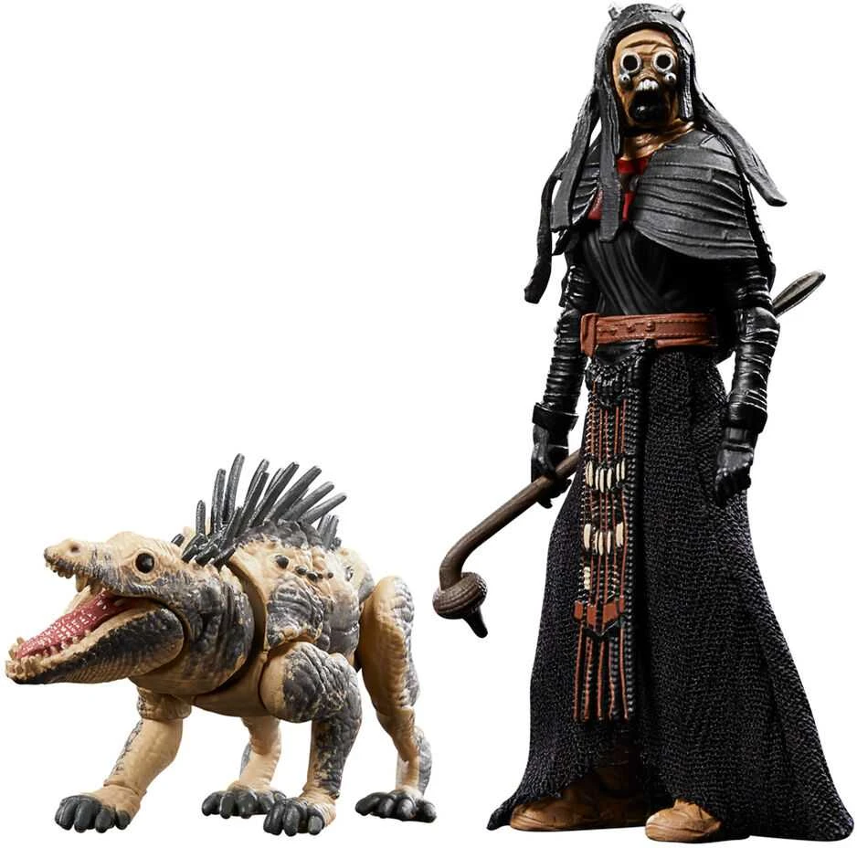 Hasbro Star Wars The Book of Boba Fett Tusken Warrior & Massiff figures 9,5cm
