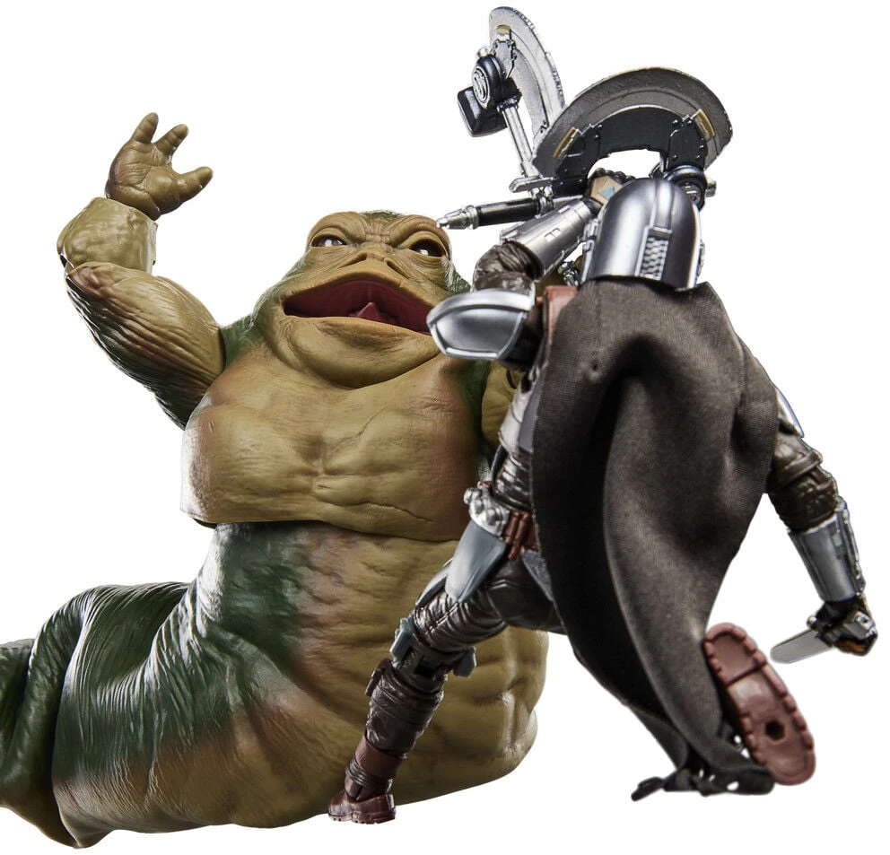 Hasbro Star Wars The Mandalorian and Grog Rotta The Hutt figure 16cm