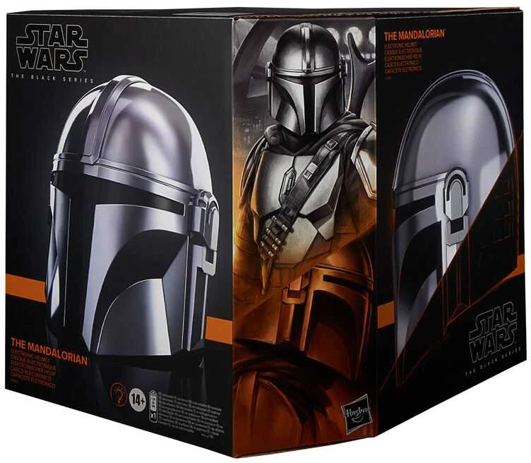 Hasbro „Žvaigždžių karų“ Juodas serijos aukščiausios kokybės mandaloriečių elektroninis šalmas