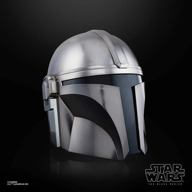 Hasbro „Žvaigždžių karų“ Juodas serijos aukščiausios kokybės mandaloriečių elektroninis šalmas