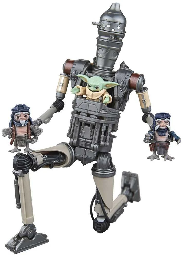 Hasbro Star Wars The Mandalorian IG-12 & Grogu set figures 15cm