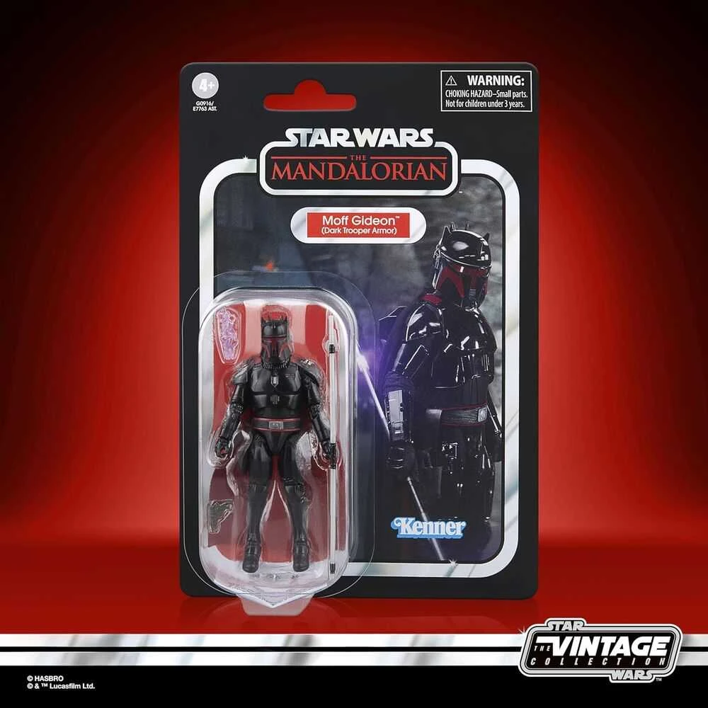 Hasbro Star Wars The Mandalorian Moff Gideon Dark Trooper Armor figure 9,5cm