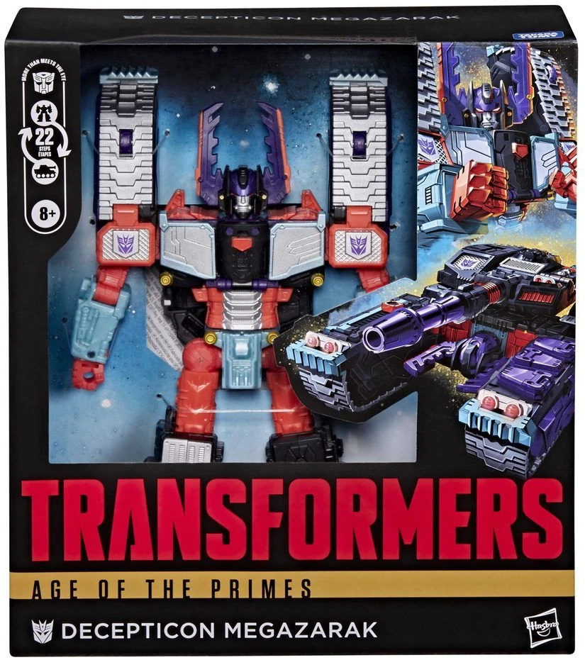 Hasbro Transformers Age Of The Primes Decepticon Megazarak figure 19cm
