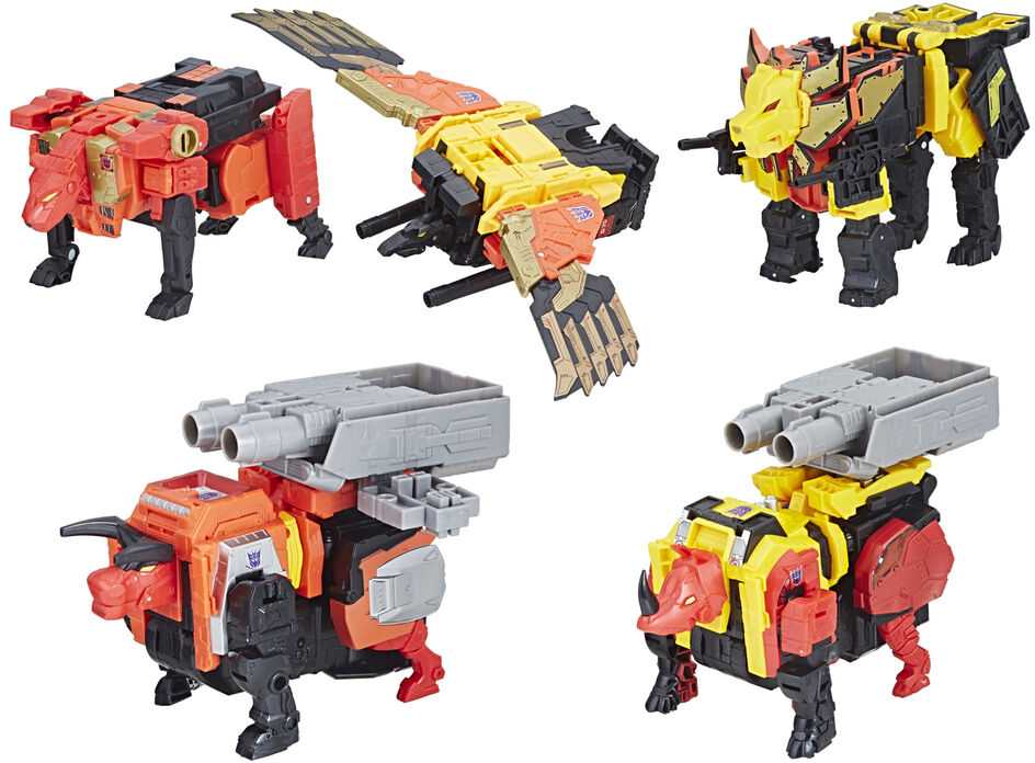 Hasbro Transformers Power of the Primes Predaking Combiner set figures