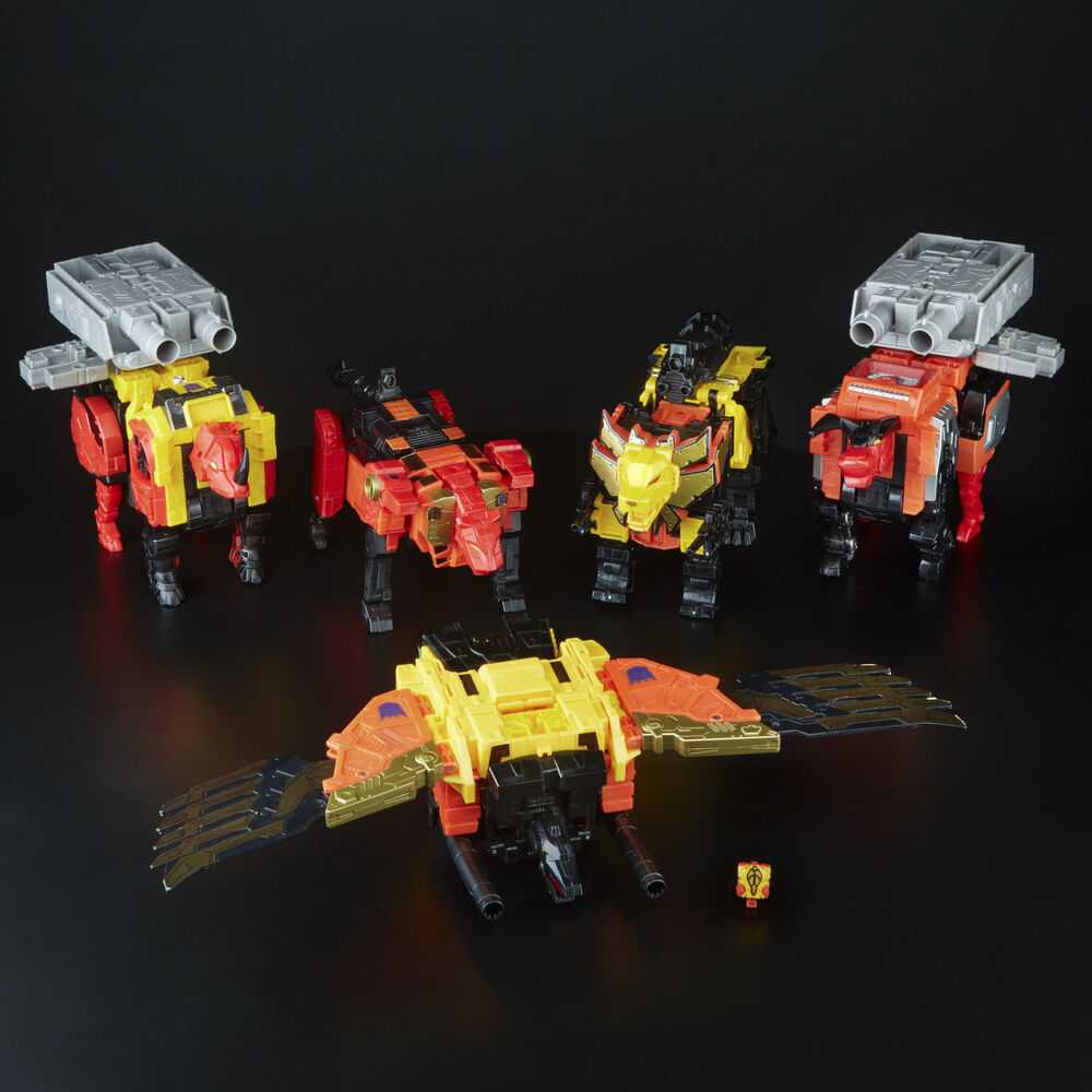 Hasbro Transformers Power of the Primes Predaking Combiner set figures