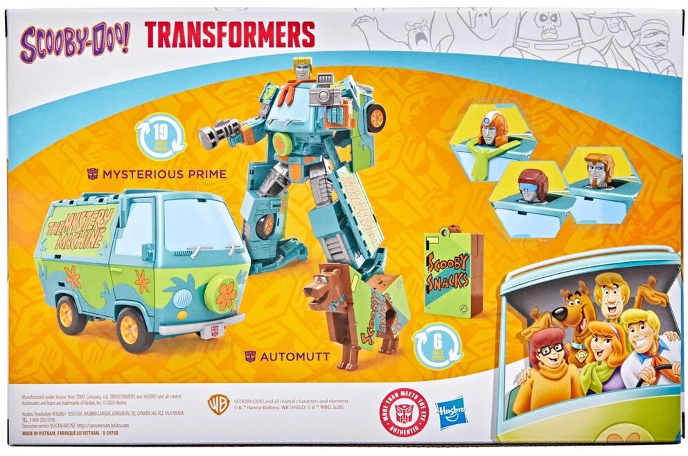 Hasbro Transformers Sooby Doo figures set 15cm
