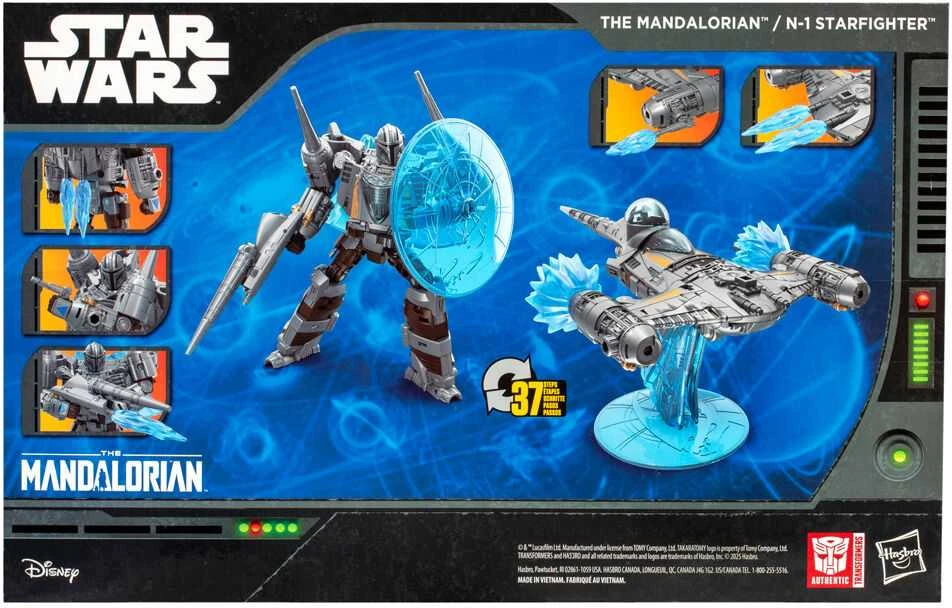 Hasbro Transformers Star Wars The Mandalorian N-1 Starfighter figure 19cm