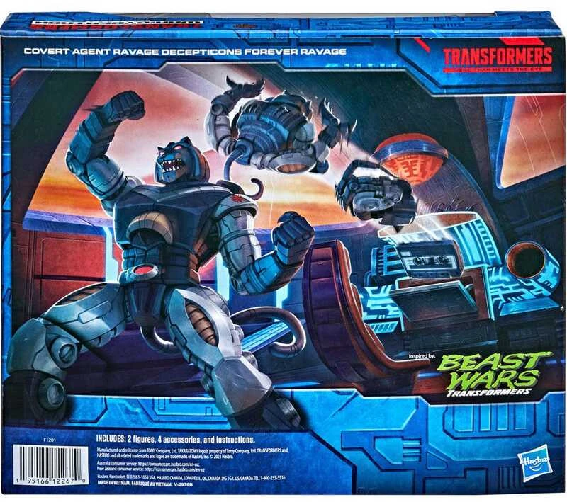 Hasbro Transformers War From Cybertron Covert Agent Ravage + Decepticon Forever Ravage figures set 15cm