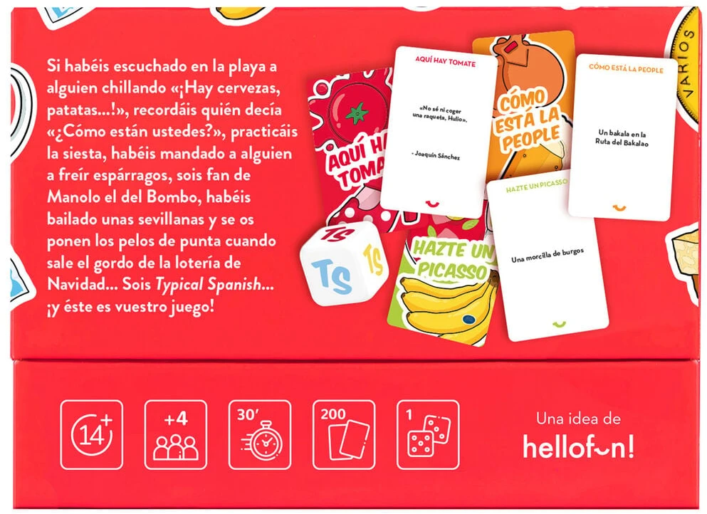 Hellofun Juego Typical Spanish español