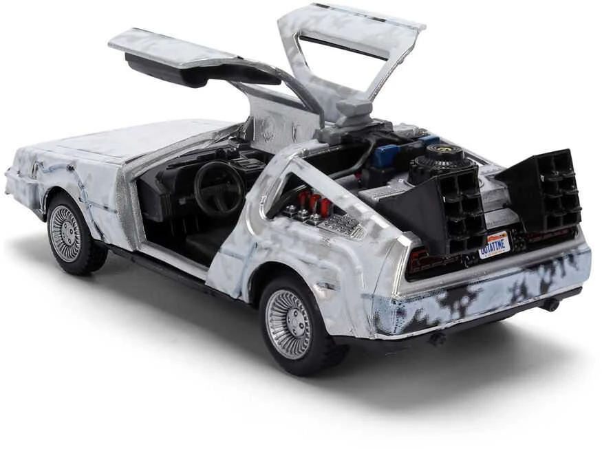 Jada Toys Back to the Future 40th Anniversary Time Machine Ice Effect Dlorean replica