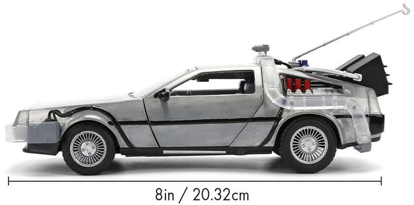 Jada Toys Back to the Future 40th Anniversary Time Machine Hollywood Rides Dlorean replica