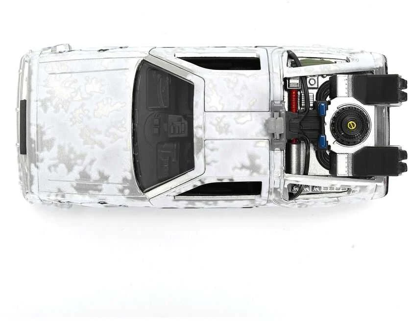 Jada Toys Back to the Future 40th Anniversary Time Machine Ice Effect Dlorean replica