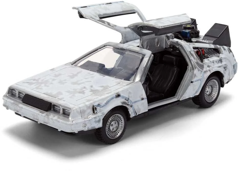 Jada Toys Back to the Future 40th Anniversary Time Machine Ice Effect Dlorean replica