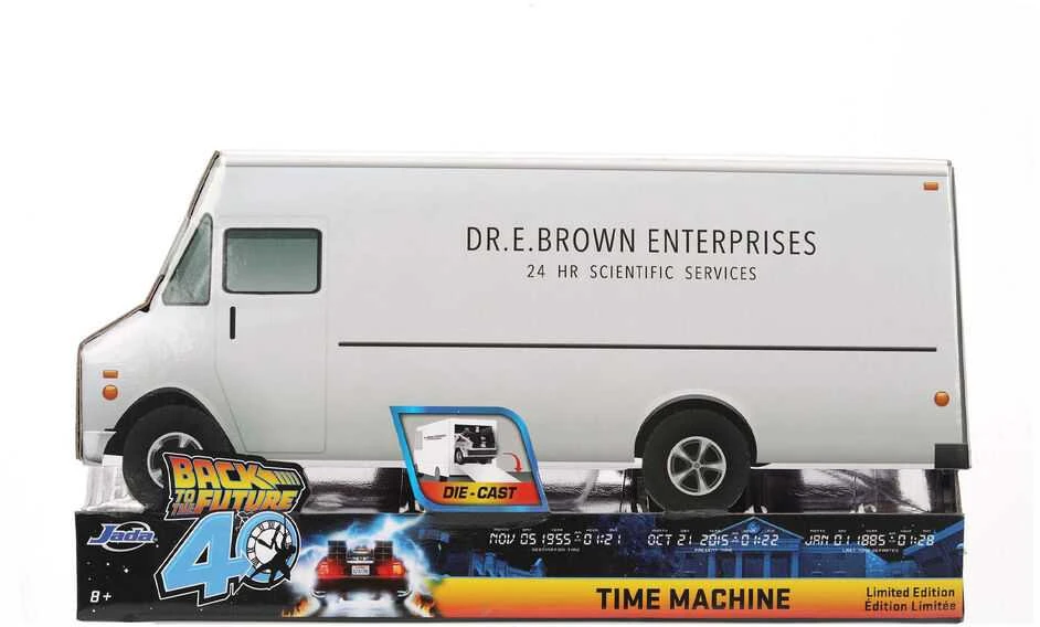 Jada Toys Back to the Future 40th Anniversary Time Machine Hollywood Rides Dlorean replica
