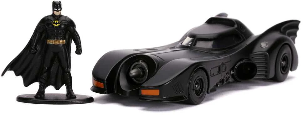 Jada Toys DC Comics Batmovil 1989 metal car + Batman figure set