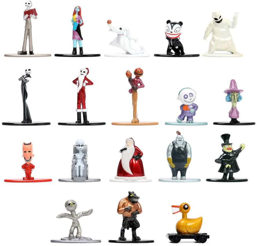 Jada Toys Disney Nightmare Before Christmas metalfigs pack 18 figures 4cm