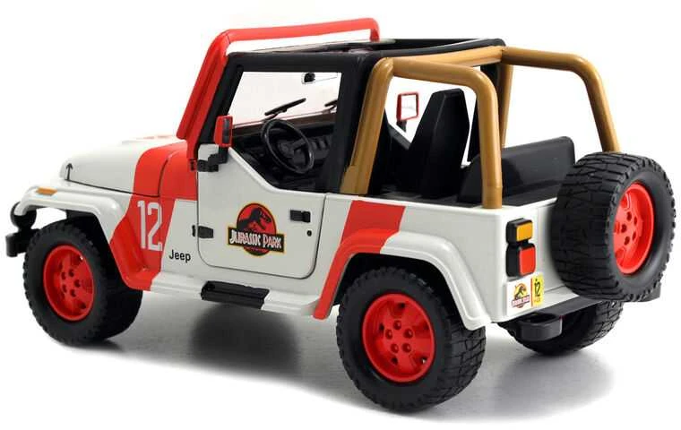 Jadajurassic World Jada - Juros periodo pasaulis - 1992 m. Jeep Wrangler 1:24 (253253005)